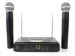 Q-Audio QWM11 VHF Dual Wireless Handheld Microphone 