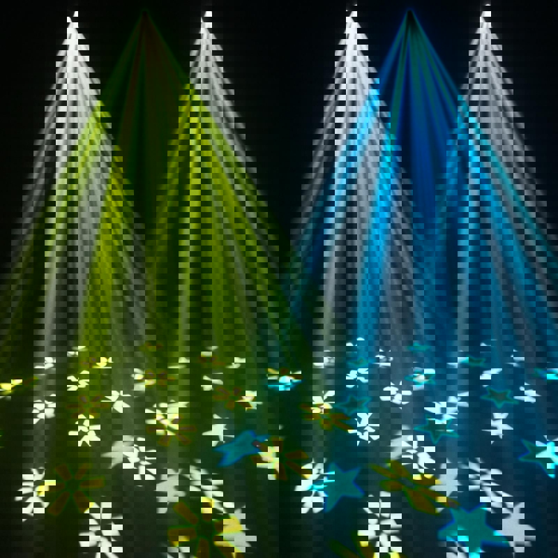 2x Equinox Helix XP 150W Gobo Flower White with Bag