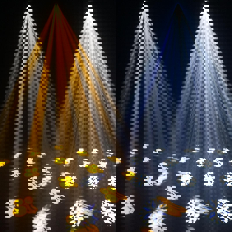 2x Equinox Helix XP 150W Gobo Flower White with Bag